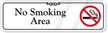 No Smoking Area Showcase Wall Sign