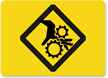 Pinch Point Symbol Sign