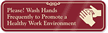 Wash Your Hands ShowCase™ Sign (with Graphic)