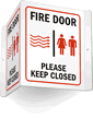 Fire Door Please Keep Closed (graphic) Sign
