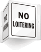 No Loitering Sign
