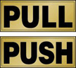 Pull Push Set Sign