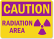 Caution Radiation Area Sign
