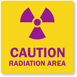 Caution Radiation Area with Graphic