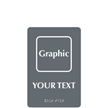 9 in. x 6 in. Graphic Custom Braille Sign