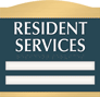 Room Name Sign, ¾ in. raised letters braille