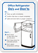 Office Refrigerator Sign