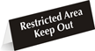 Restricted Area Keep Out Sign