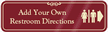 Directional Right Arrow Restroom Symbol Sign