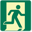 GlowSmart™ Running Man, Emergency Exit Right