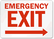 Emergency Exit Sign
