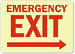 Emergency Exit Sign