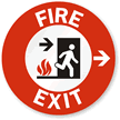 Fire Exit, Right Arrow