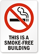 This Is A Smoke-Free Building Sign