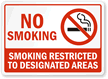 No Smoking. Smoking Restricted Sign