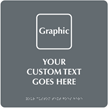 12 in. x 12 in. Graphic Custom Braille Sign