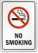 NO SMOKING Sign