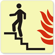 GlowSmart™ Use Stairs in Fire Sign