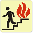 GlowSmart™ Use Stairs in Fire Sign