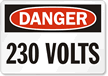 Danger: 230 Volts