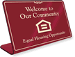 Welcome To Our Community Sign