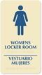 Women's Locker Room Sign