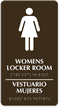 Women's Locker Room Sign