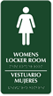 Women's Locker Room Sign