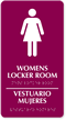 Women's Locker Room Sign