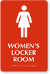 Womens Locker Room Graphic Sign