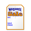 Warehouse Sale Tag With Slit