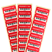100 AlumiGuard™ asset tag, numbered and barcoded