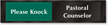 Pastoral Counselor - Please Knock/In Session Do Not Enter Slider Sign