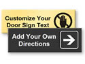 Custom Select-a-Color™ Semi-Printed Signs