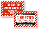 Fire Wall Signs