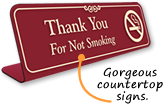 Deluxe No Smoking Signs