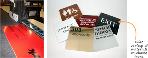 Wide variety of materials to choose from