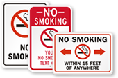 Free No Smoking Signs