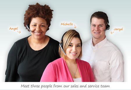 Our Sales and Customer Service Team