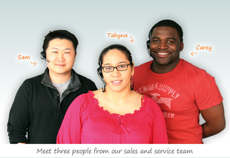 Our Sales and Customer Service Team
