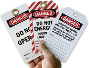 Lock Out & Tag Out Tags