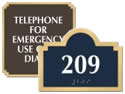 Marquis Door Sign