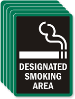 Designated Smoking Area - black reversed