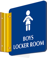 Boys Locker Room Sign