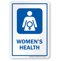 Women's Health Sign with Female Health Care Symbol
