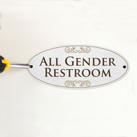 all-gender restroom sign