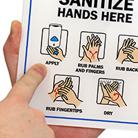 Promote hand hygiene notice