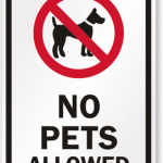 Pet policies: premises that say yes to pets as well as no pets allowed