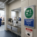 What are the most effective signs to remind employees to wash their hands?