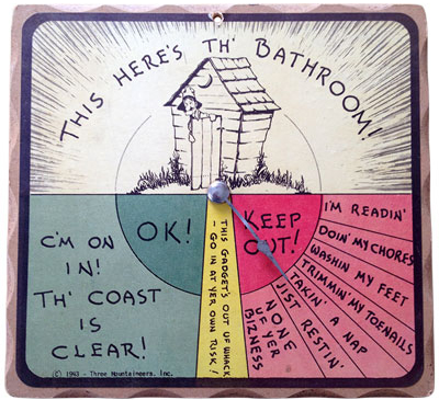 Bathroom Occupied Sign